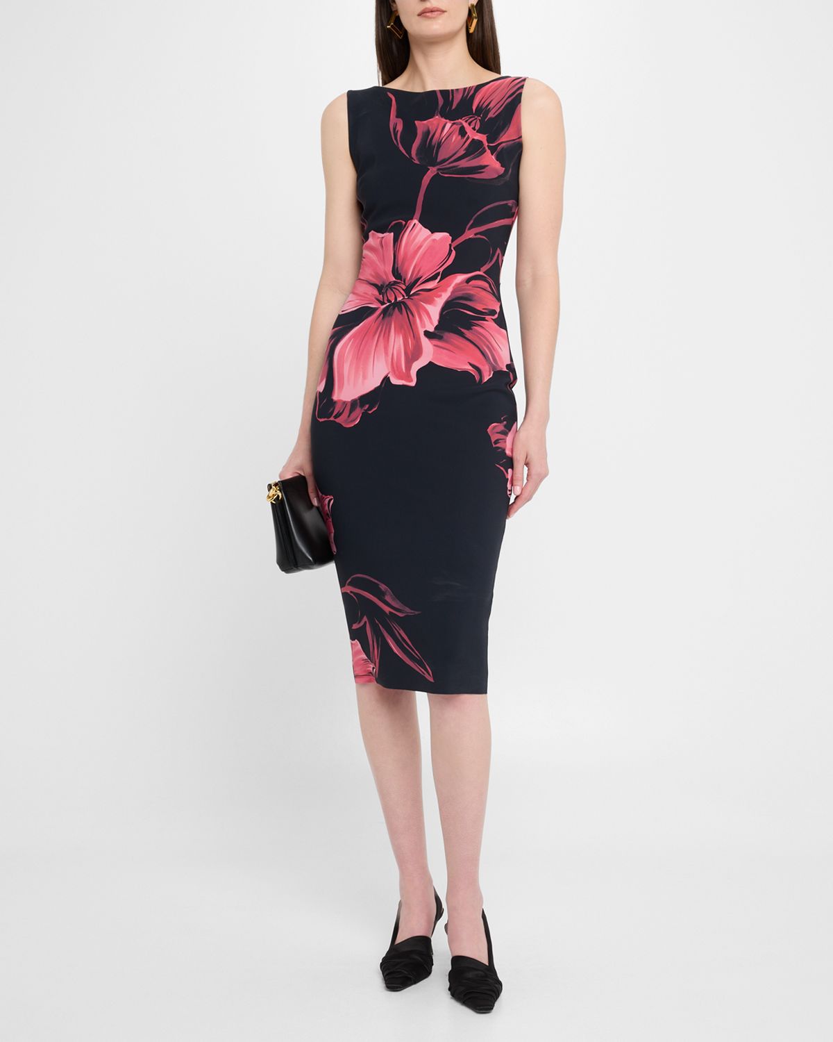 Chiara Boni La Petite Robe Floral-Print Bodycon Dress