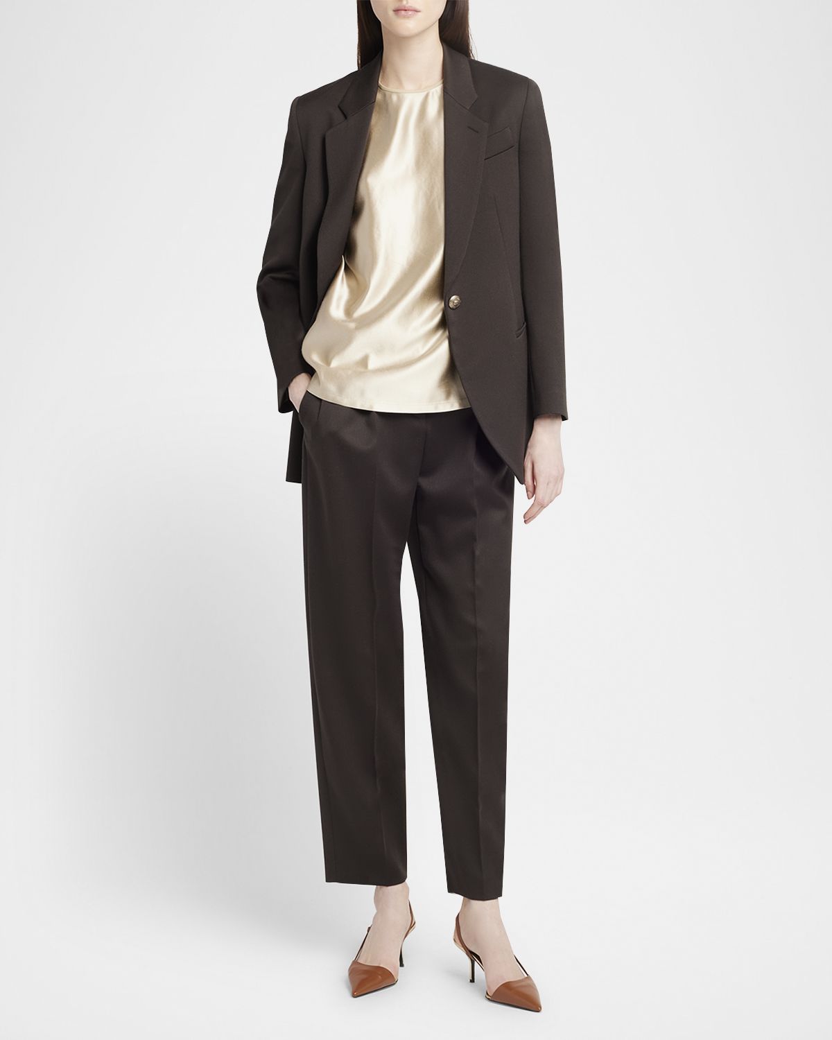 Giorgio Armani Virgin Wool Single-Breasted Blazer