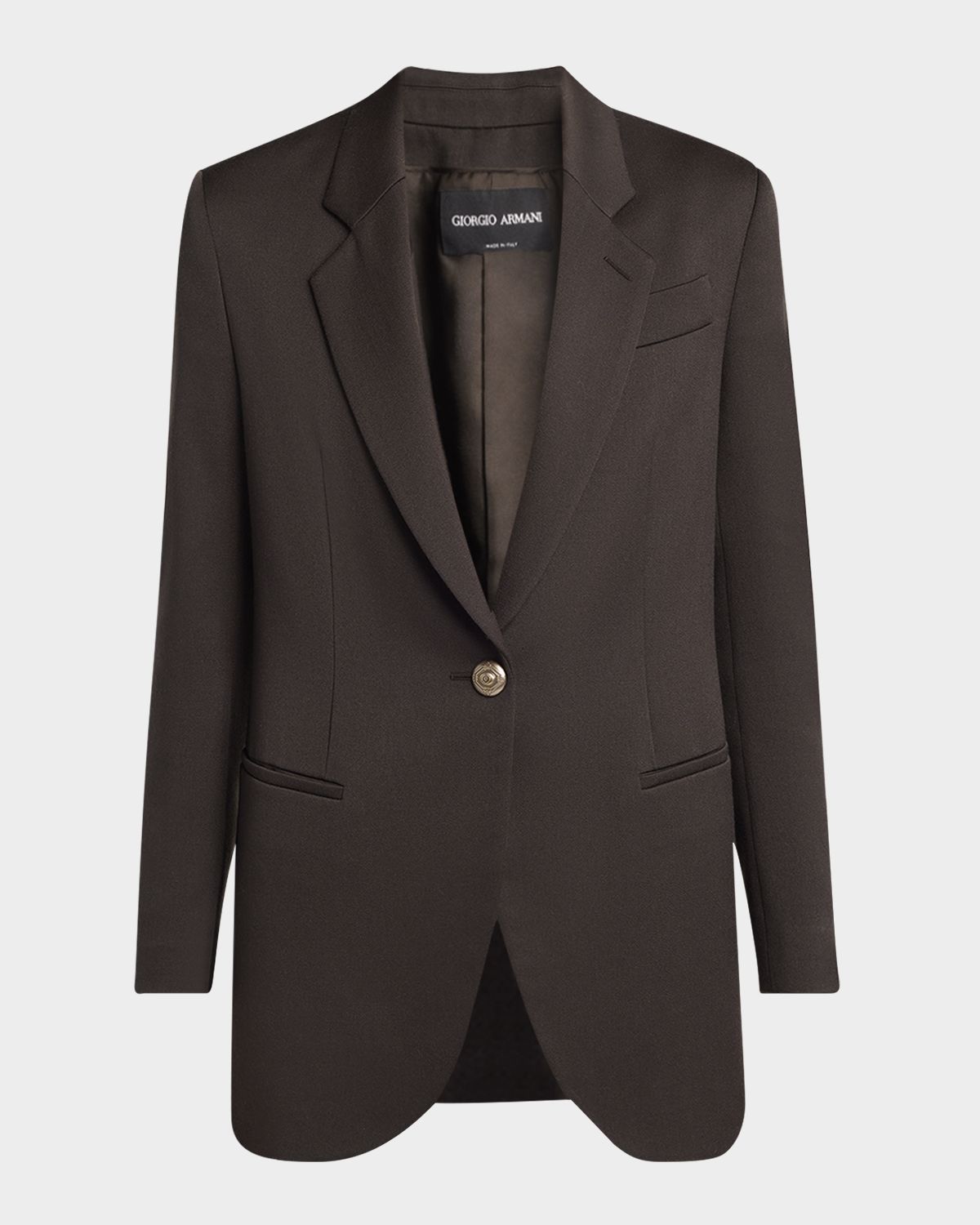 Giorgio Armani Virgin Wool Single-Breasted Blazer