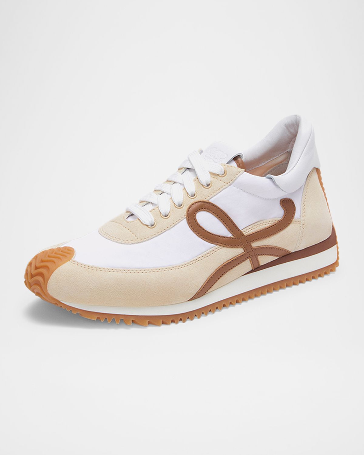 Loewe Flow Runner Suede and Leather Sneakers