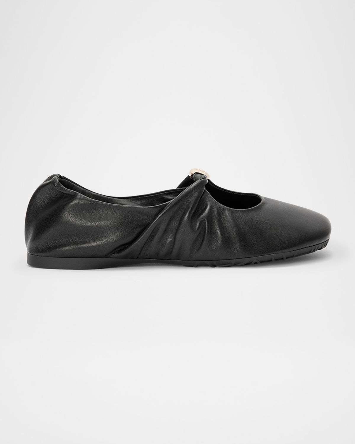 Loewe Pebble Soft Leather Ballerina Flats