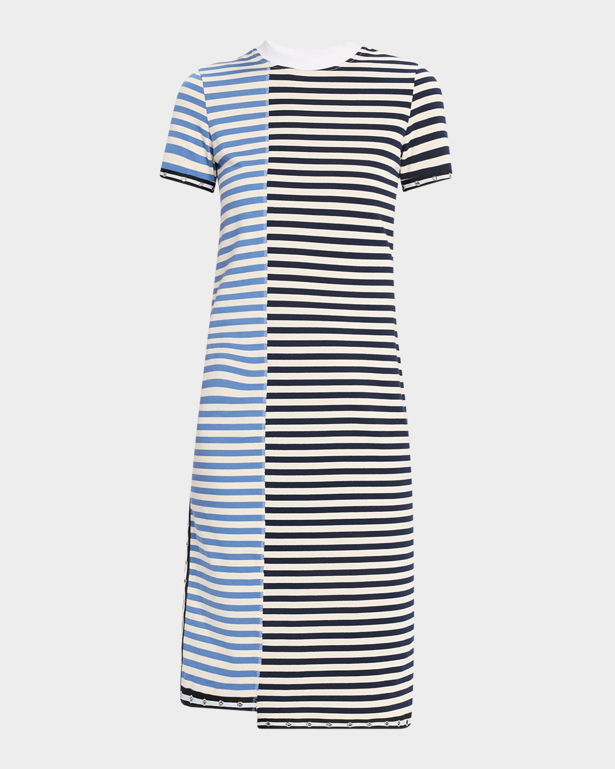 3.1 Phillip Lim Short-Sleeve Patchwork T-Shirt Dress