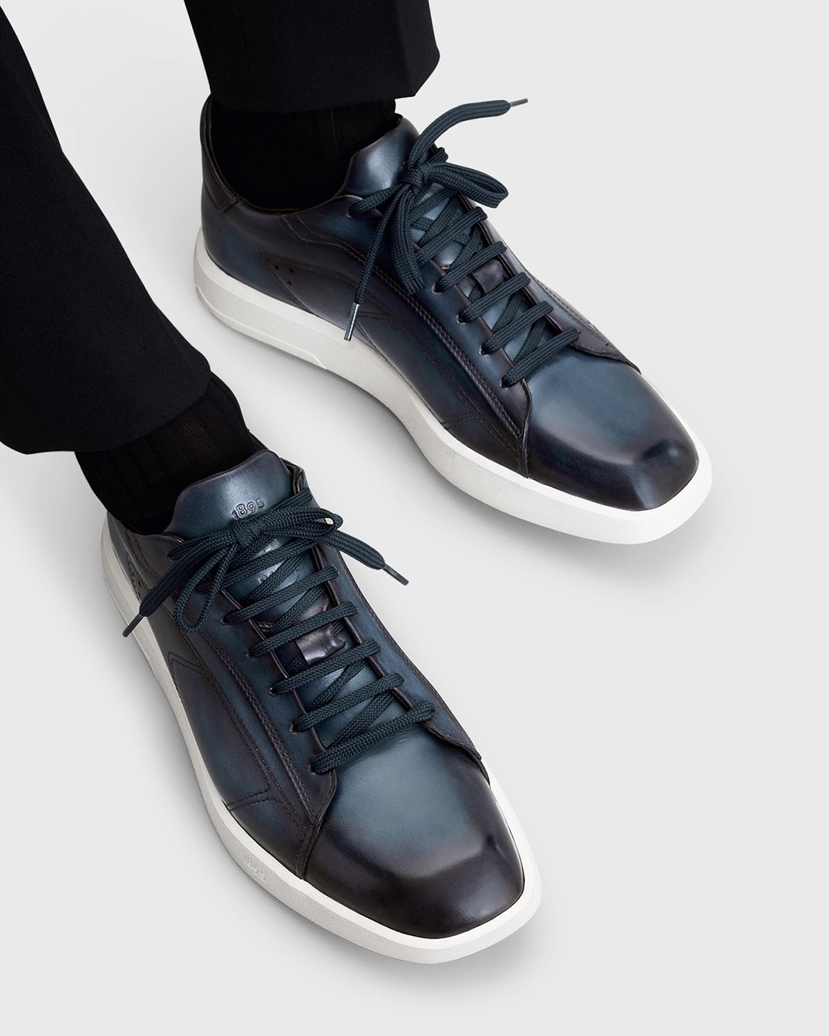 Berluti Men 's Stellar Leather Low-Top Sneakers