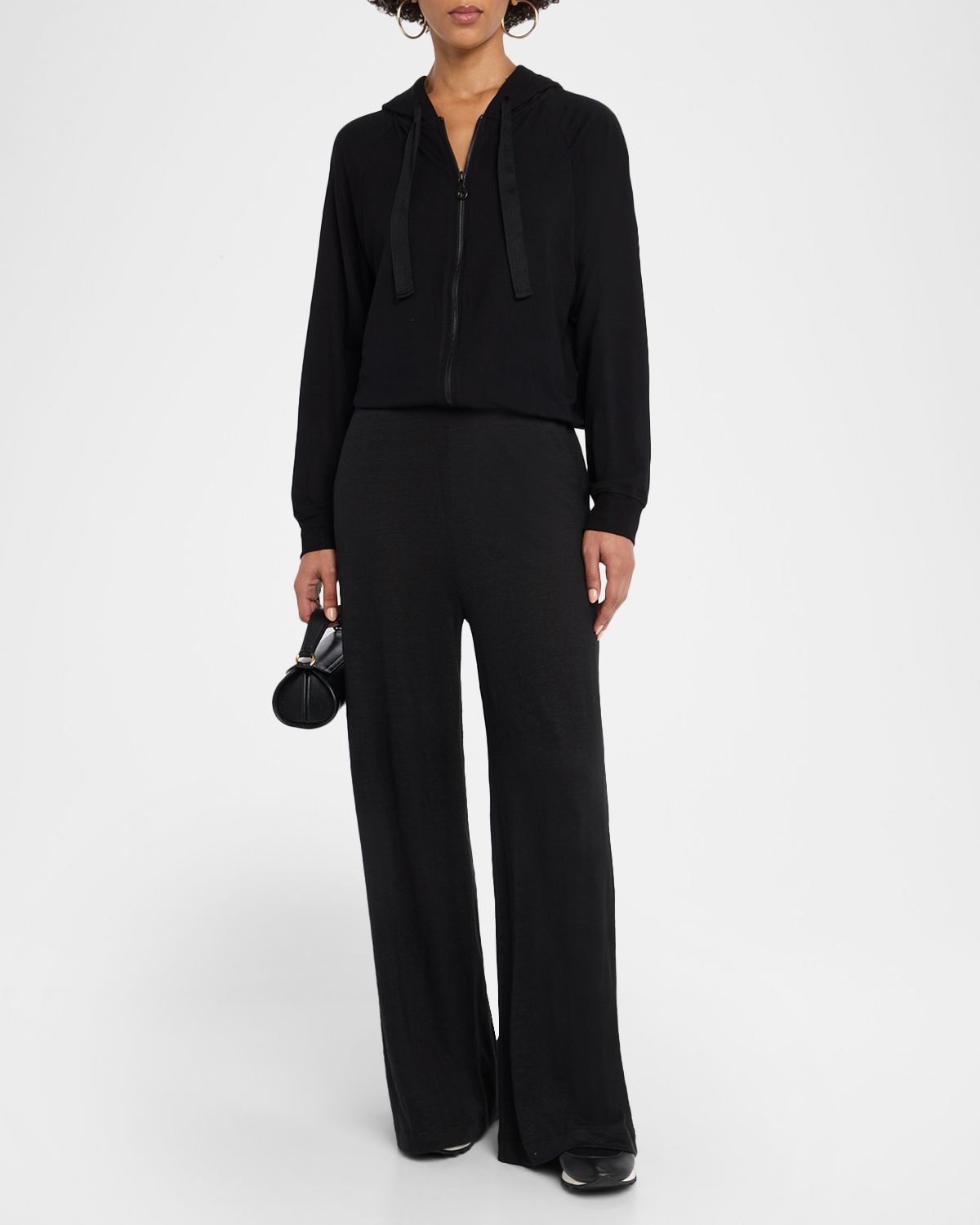 Majestic Filatures French Terry Zip-Front Hoodie