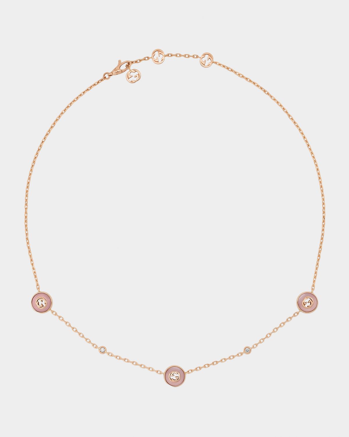 Gucci Interlocking 18K Chain Necklace
