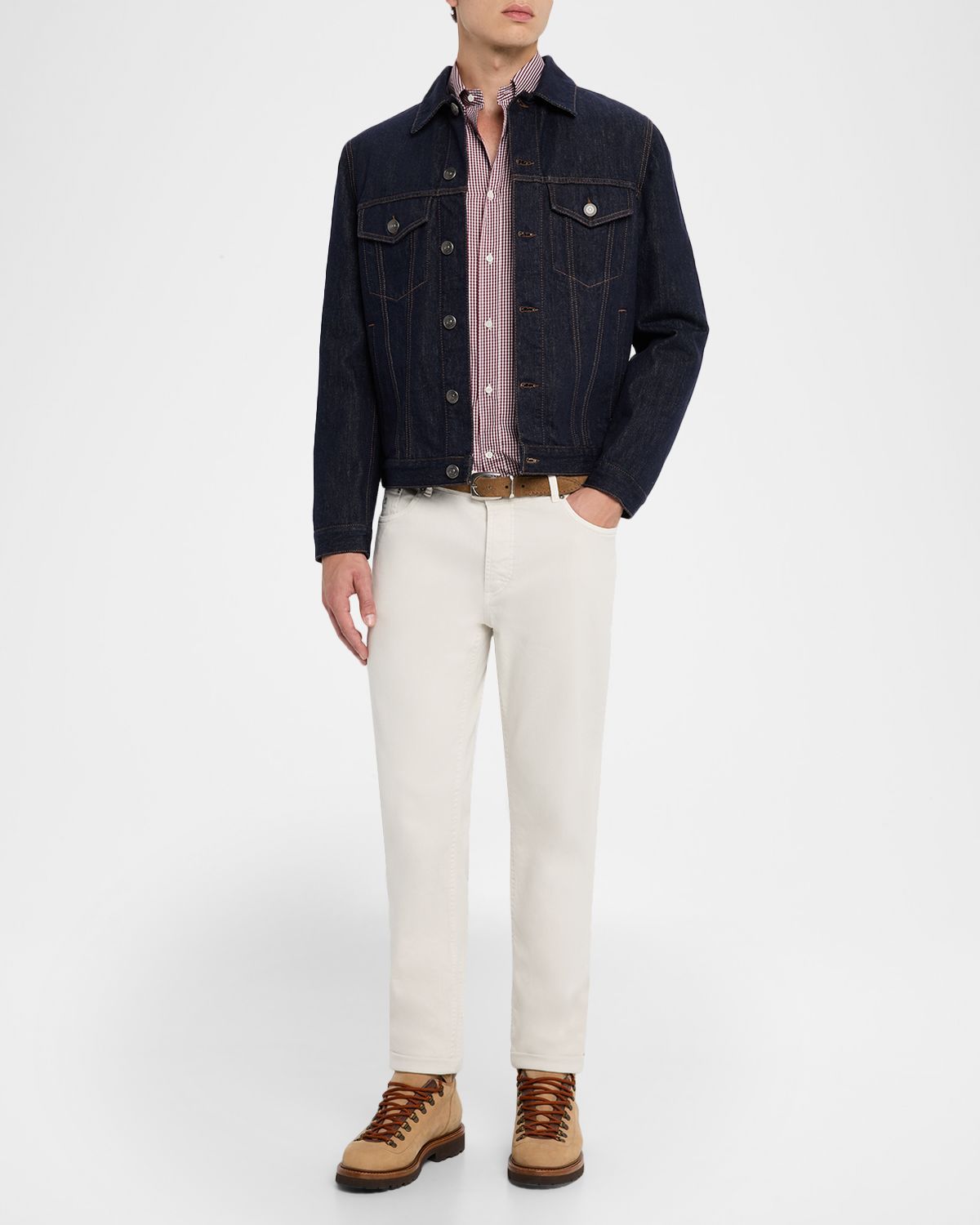 Brunello Cucinelli Men 's Italian Selvedge Denim Jacket