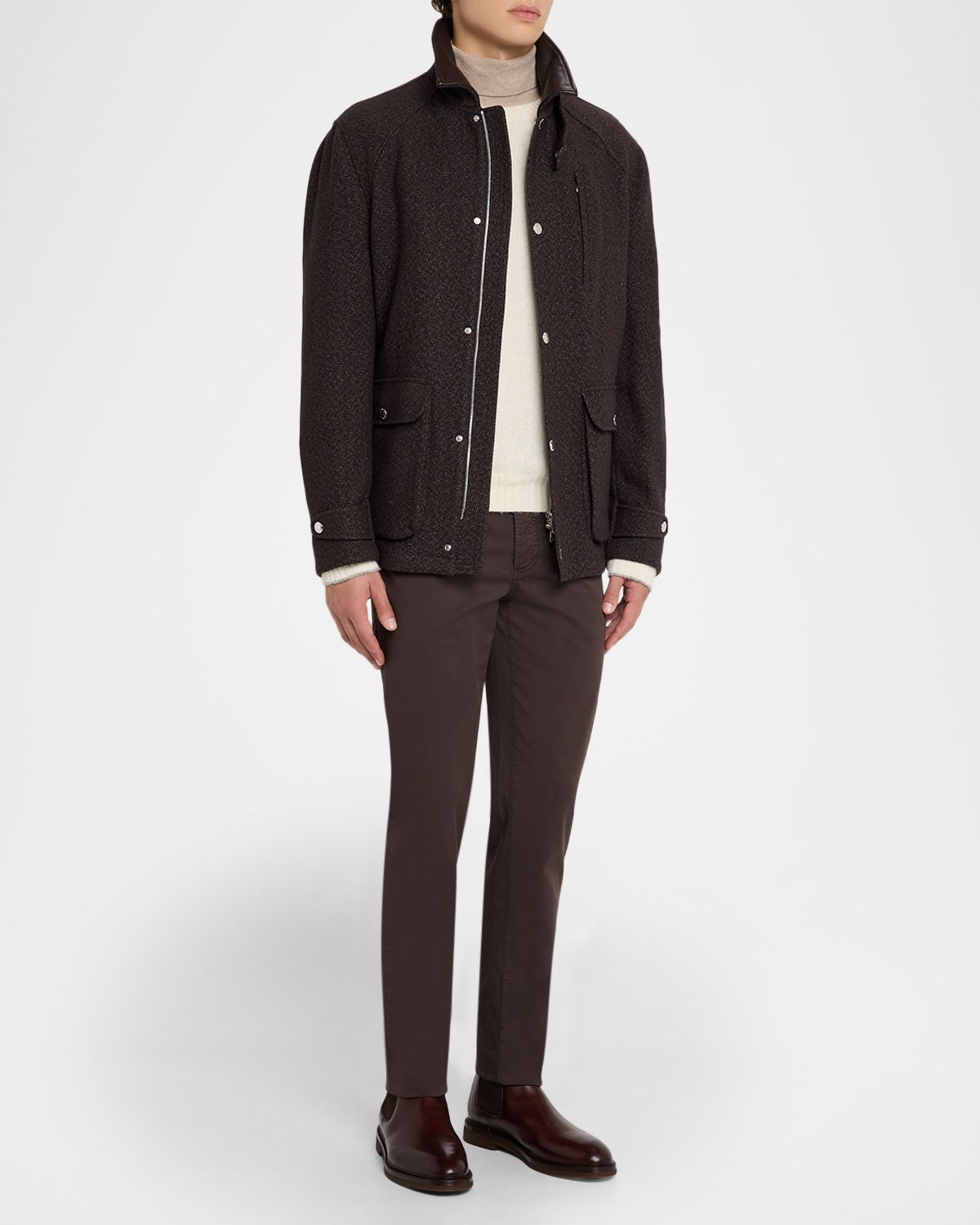 Brunello Cucinelli Men's Italian-Fit Denim Five-Pocket Pants