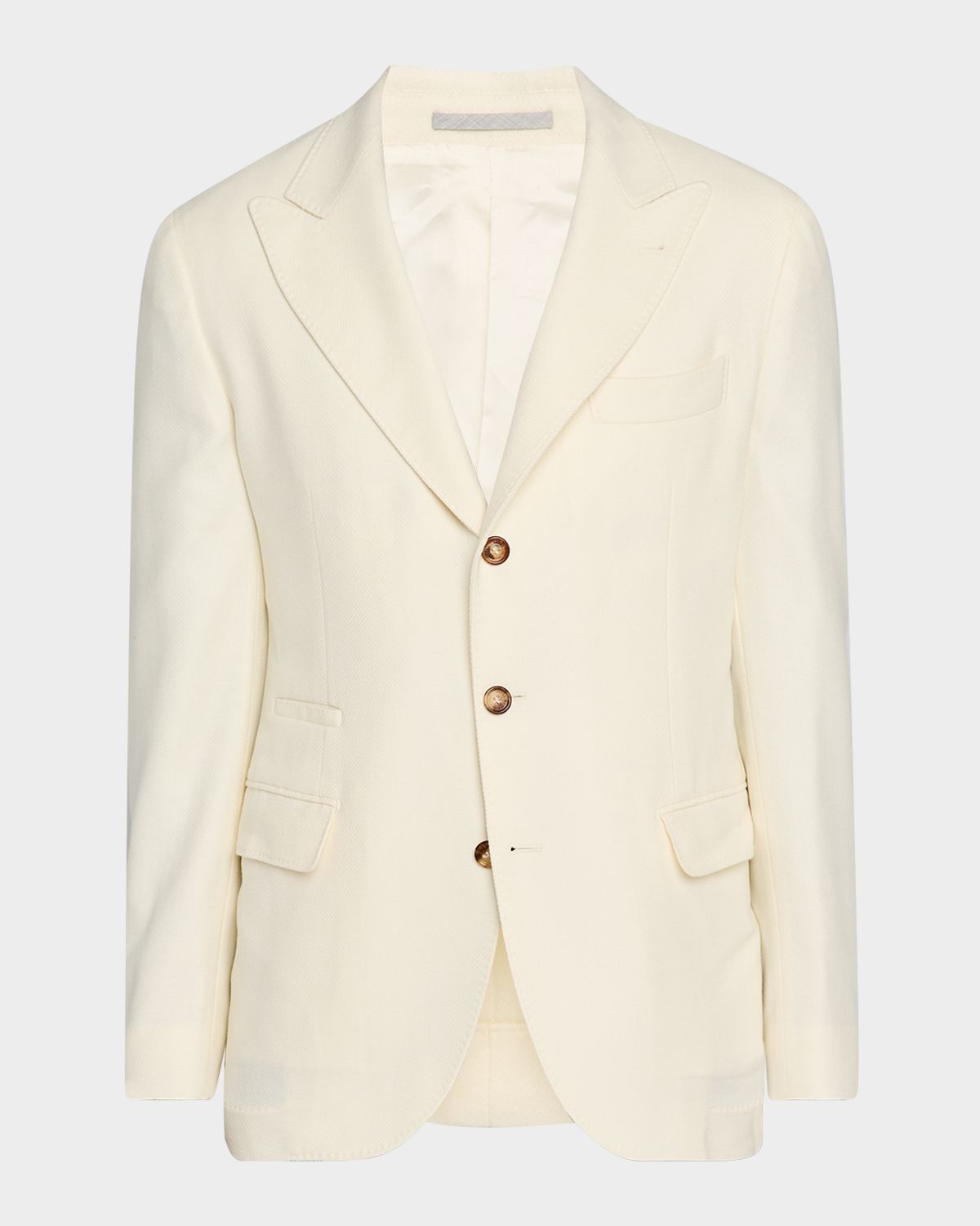 Brunello Cucinelli Men 's Cavallery Twill Peak-Lapel Sport Coat