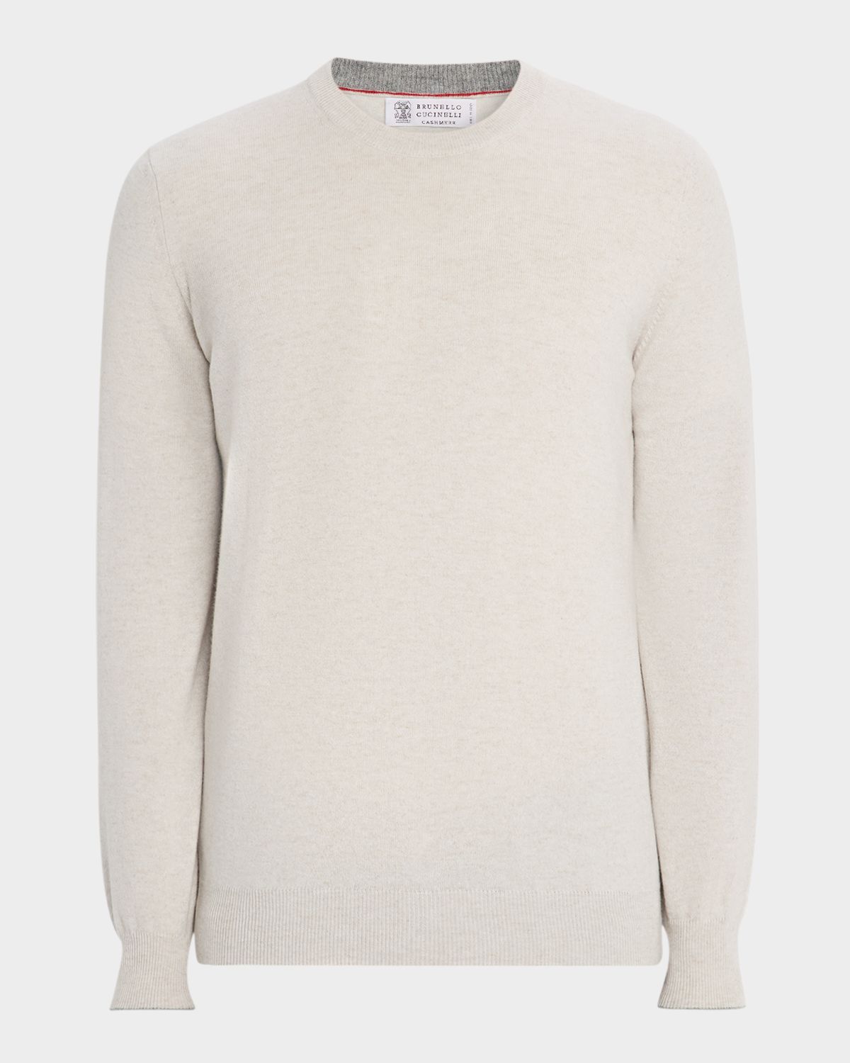 Brunello Cucinelli Men 's Cashmere Crewneck Sweater | Thumbnail 6 Brunello Cucinelli Men 's Cashmere Crewneck Sweater | Thumbnail 6