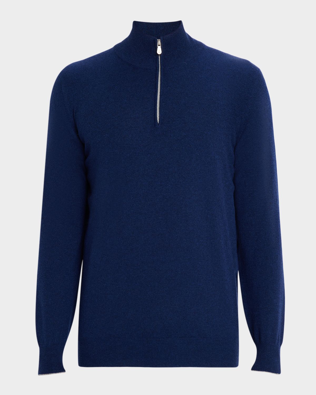 Brunello Cucinelli Men 's Cashmere Quarter-Zip Sweater | Thumbnail 6 Brunello Cucinelli Men 's Cashmere Quarter-Zip Sweater | Thumbnail 6