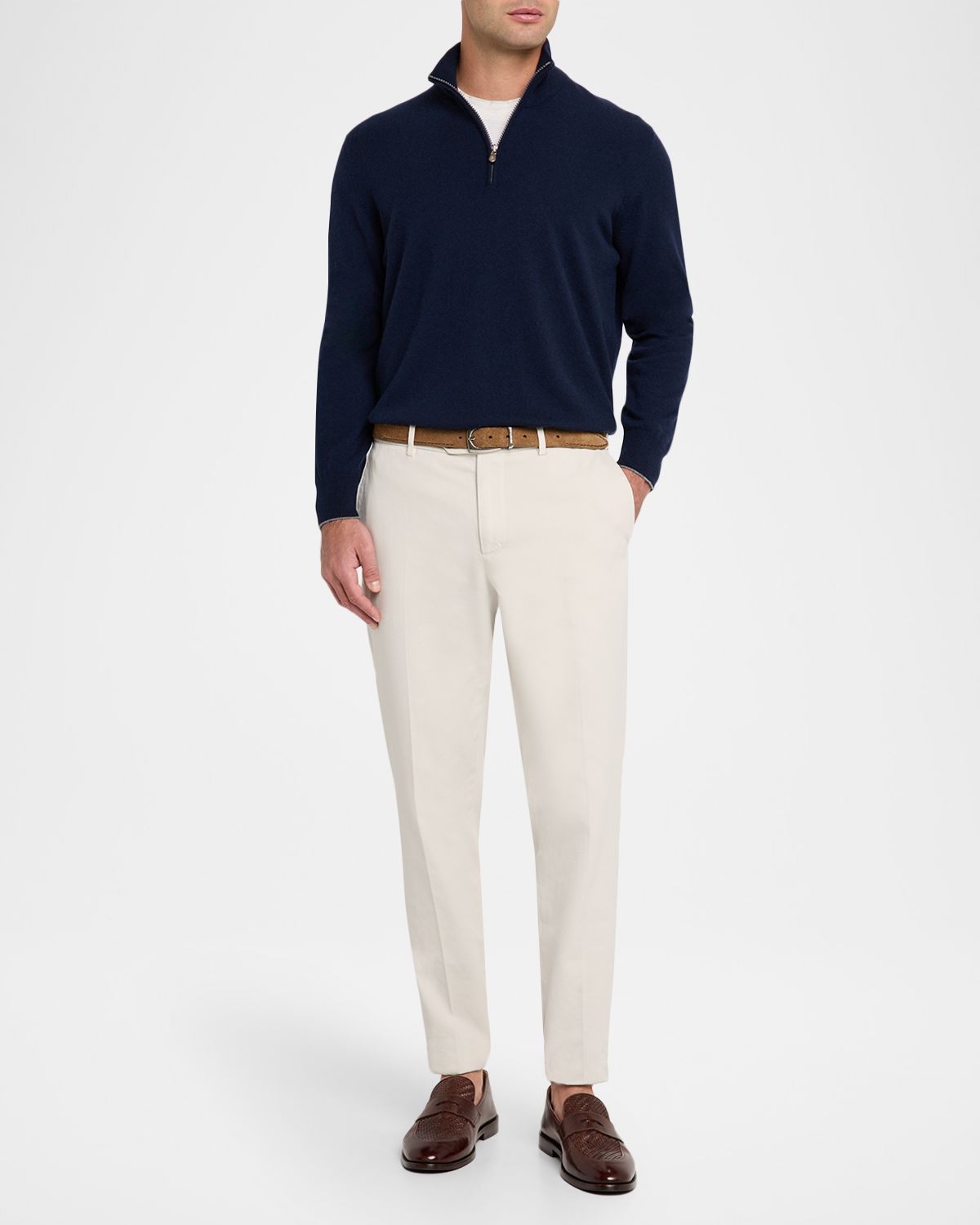 Brunello Cucinelli Men 's Cashmere Quarter-Zip Sweater