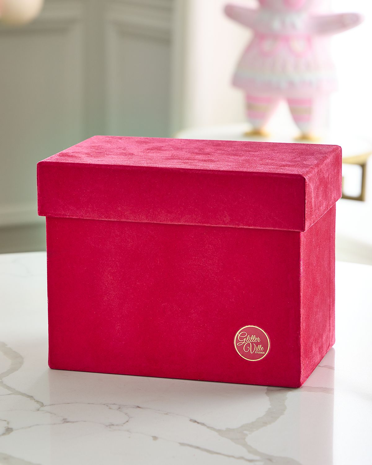 Glitterville Patisserie Red Flocked Gift Bags, Set of 10 | Thumbnail 2