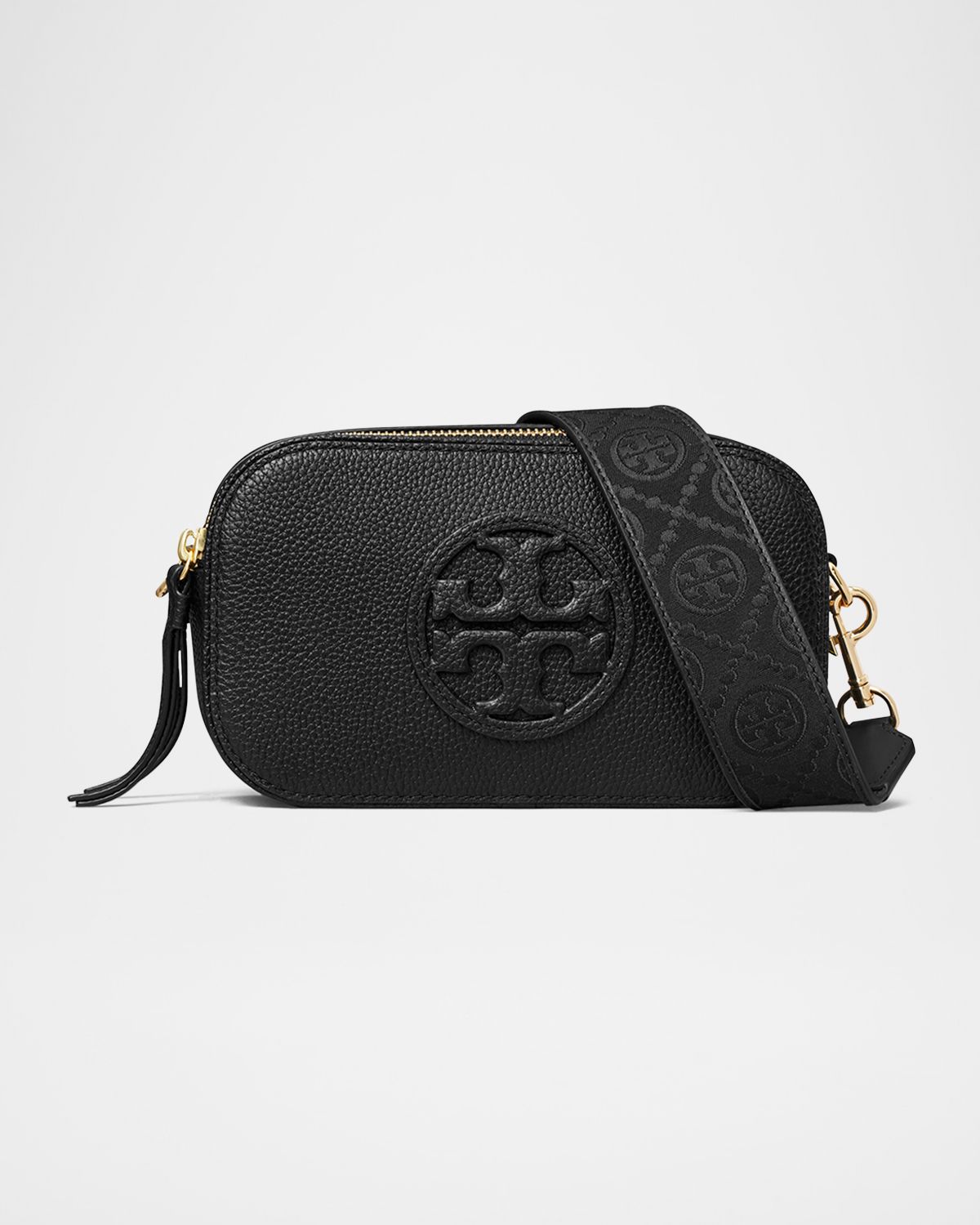 Tory Burch Miller Mini Zip Leather Crossbody Bag