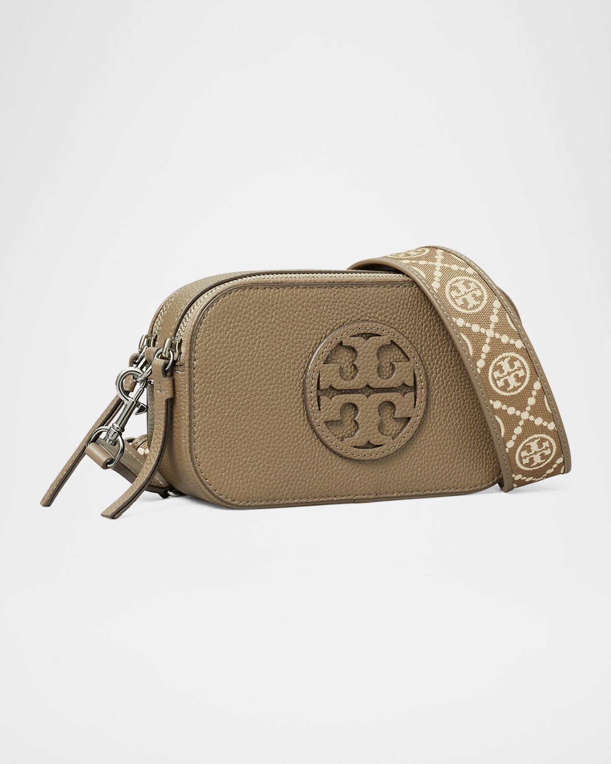 Tory Burch Miller Mini Zip Leather Crossbody Bag