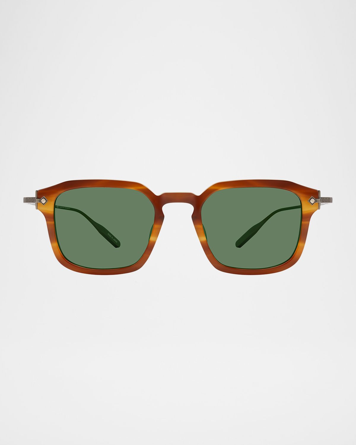 Barton Perreira Men 's Nolan Acetate & Titanium Square Sunglasses