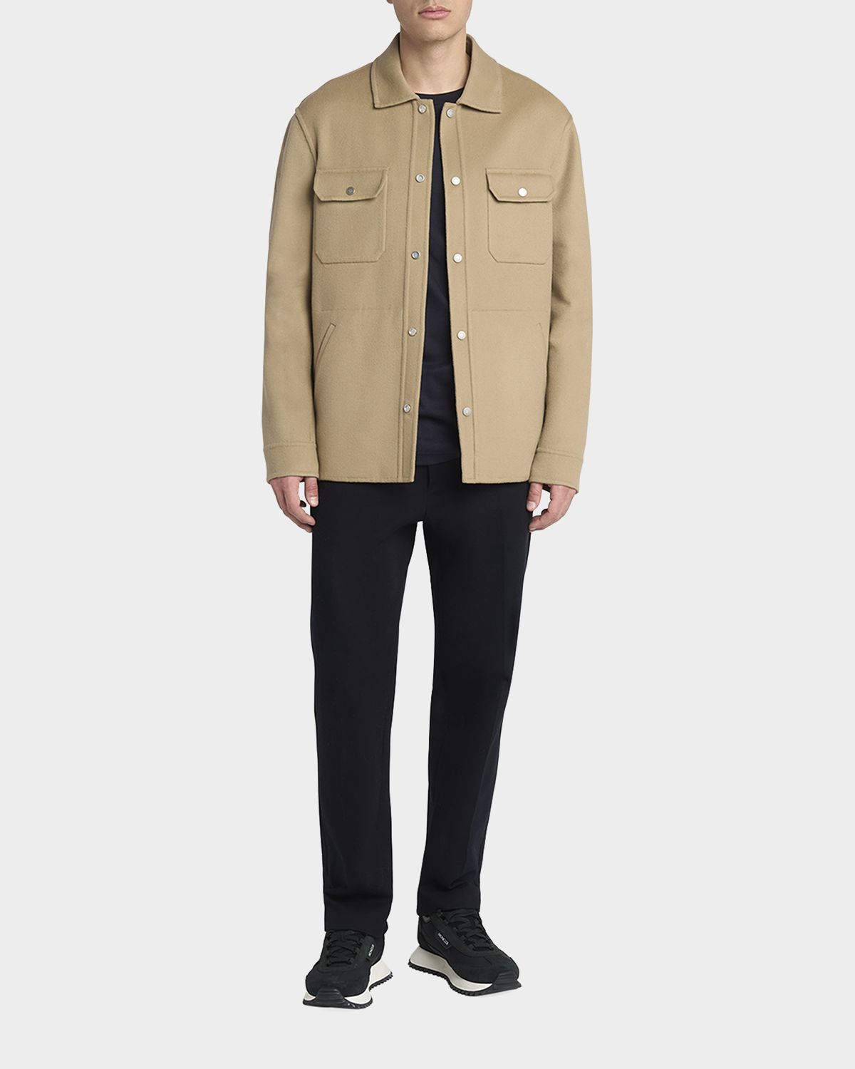 Moncler Men 's Reversible Wool-Blend Shirt Jacket