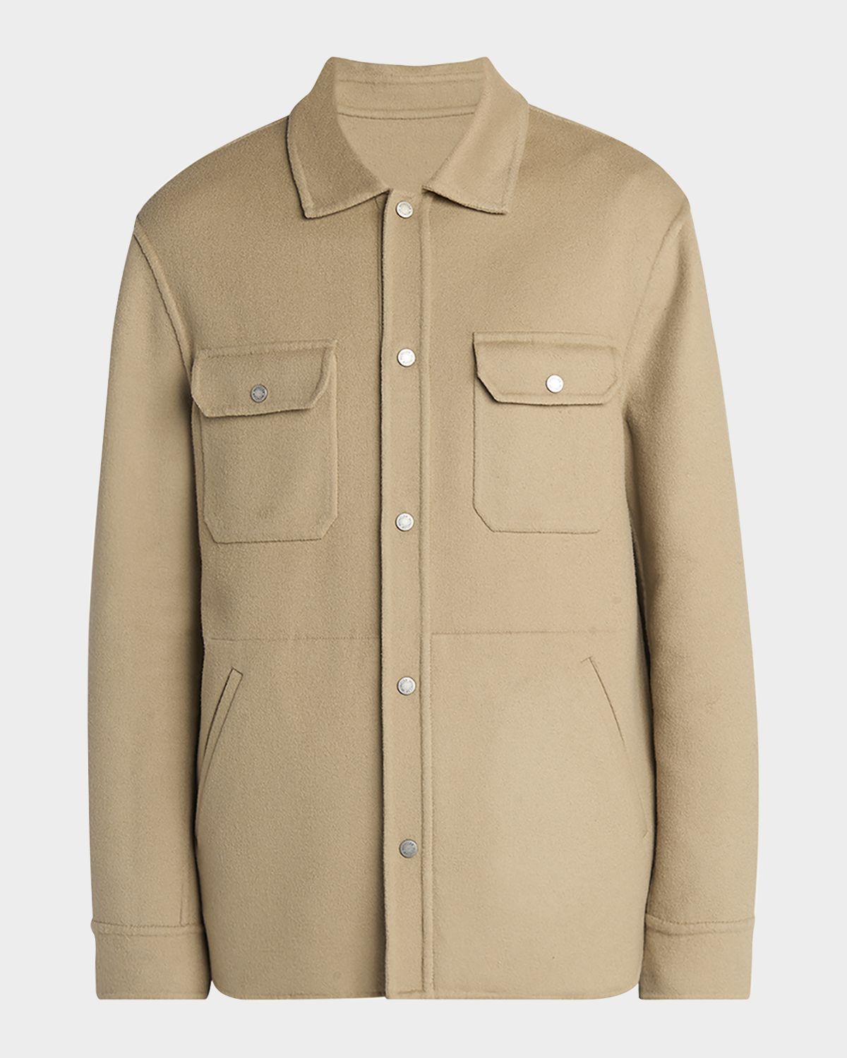 Moncler Men 's Reversible Wool-Blend Shirt Jacket