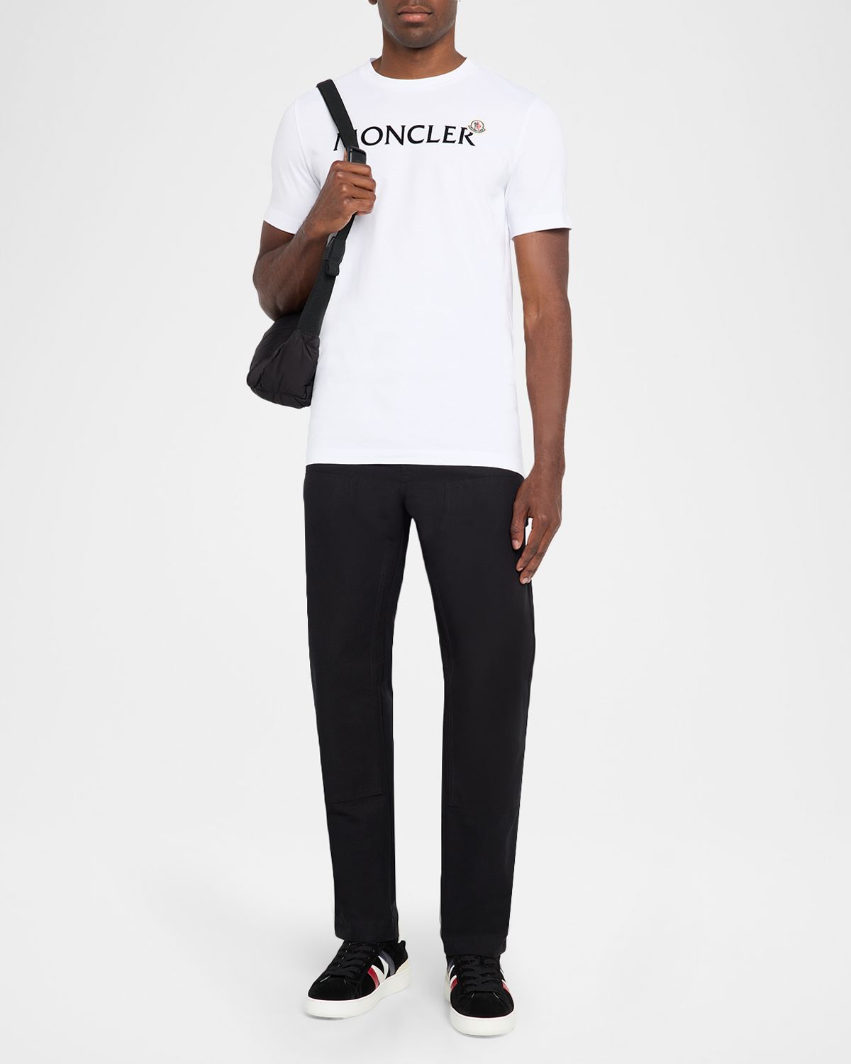 Moncler Men 's Logo Script Crewneck T-Shirt