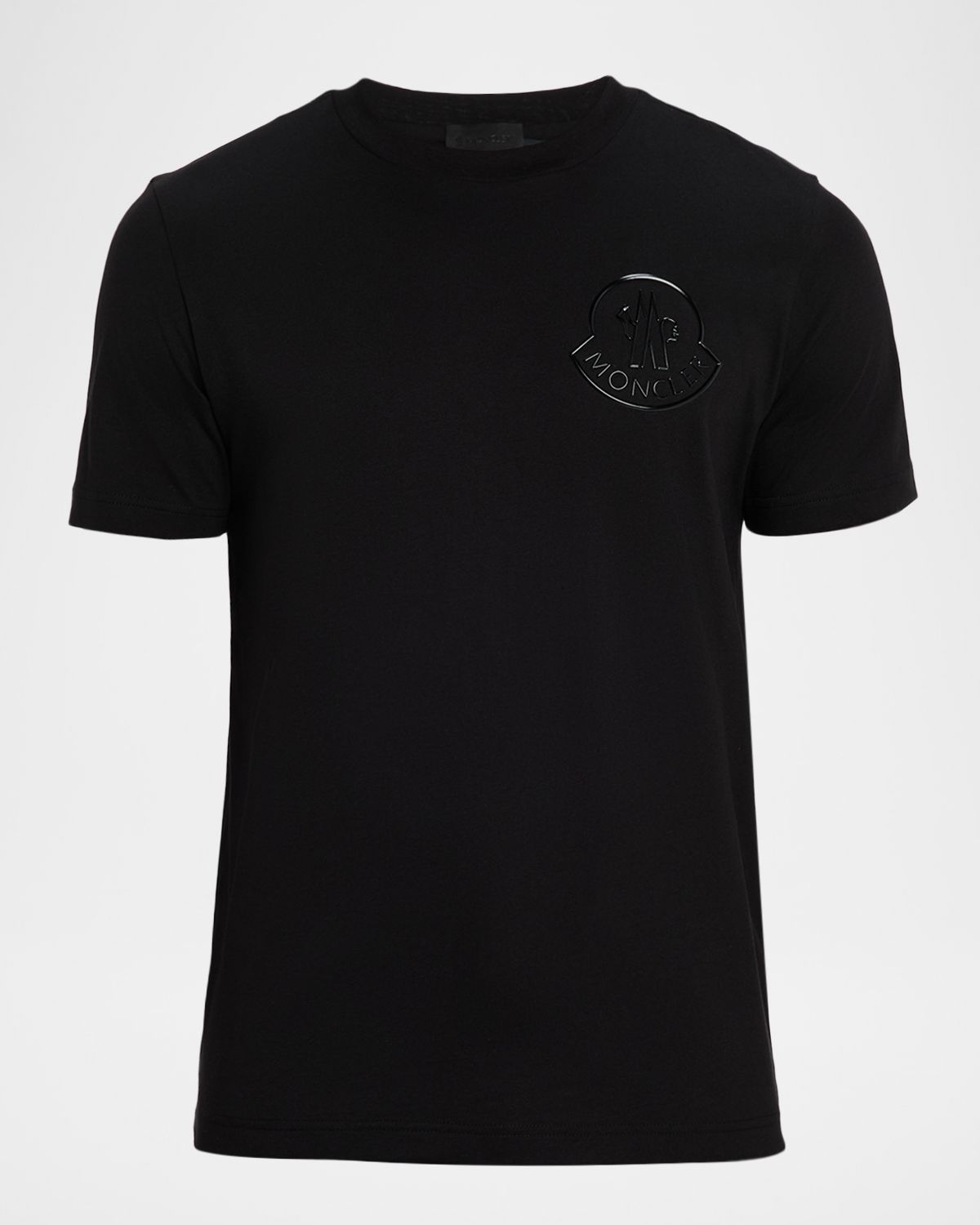 Moncler Men 's Glossy Logo Crewneck T-Shirt