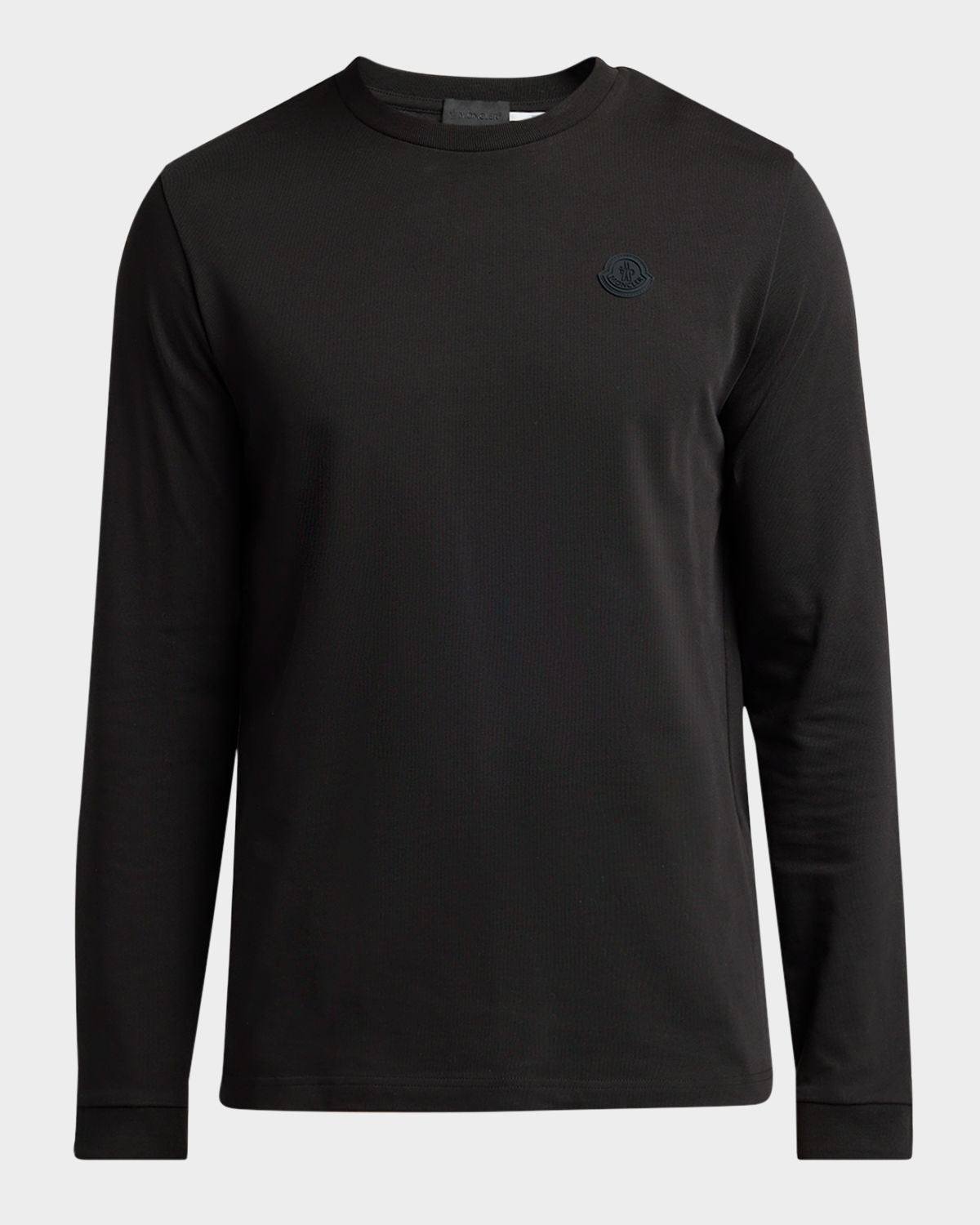 Moncler Men 's Cotton Graffiti Logo Long-Sleeve T-Shirt | Thumbnail 6 Moncler Men 's Cotton Graffiti Logo Long-Sleeve T-Shirt | Thumbnail 6