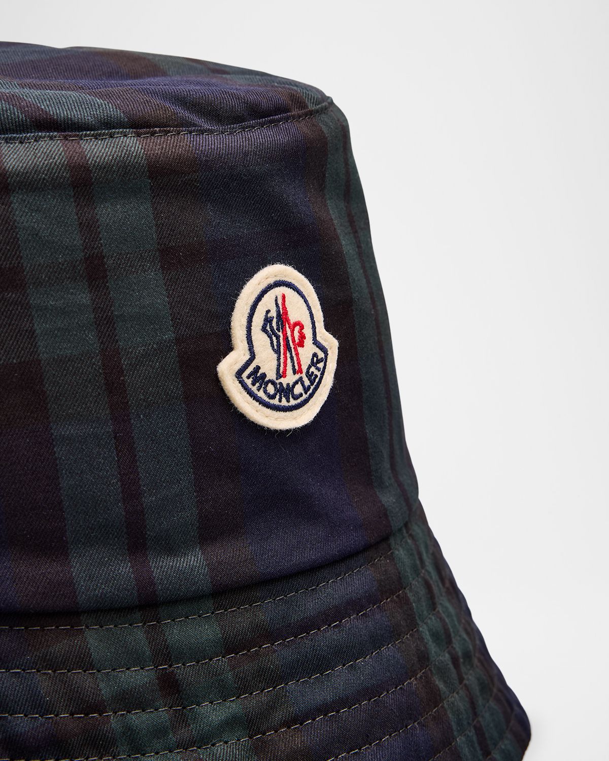 Moncler Men 's Archivio Plaid Wool Bucket Hat