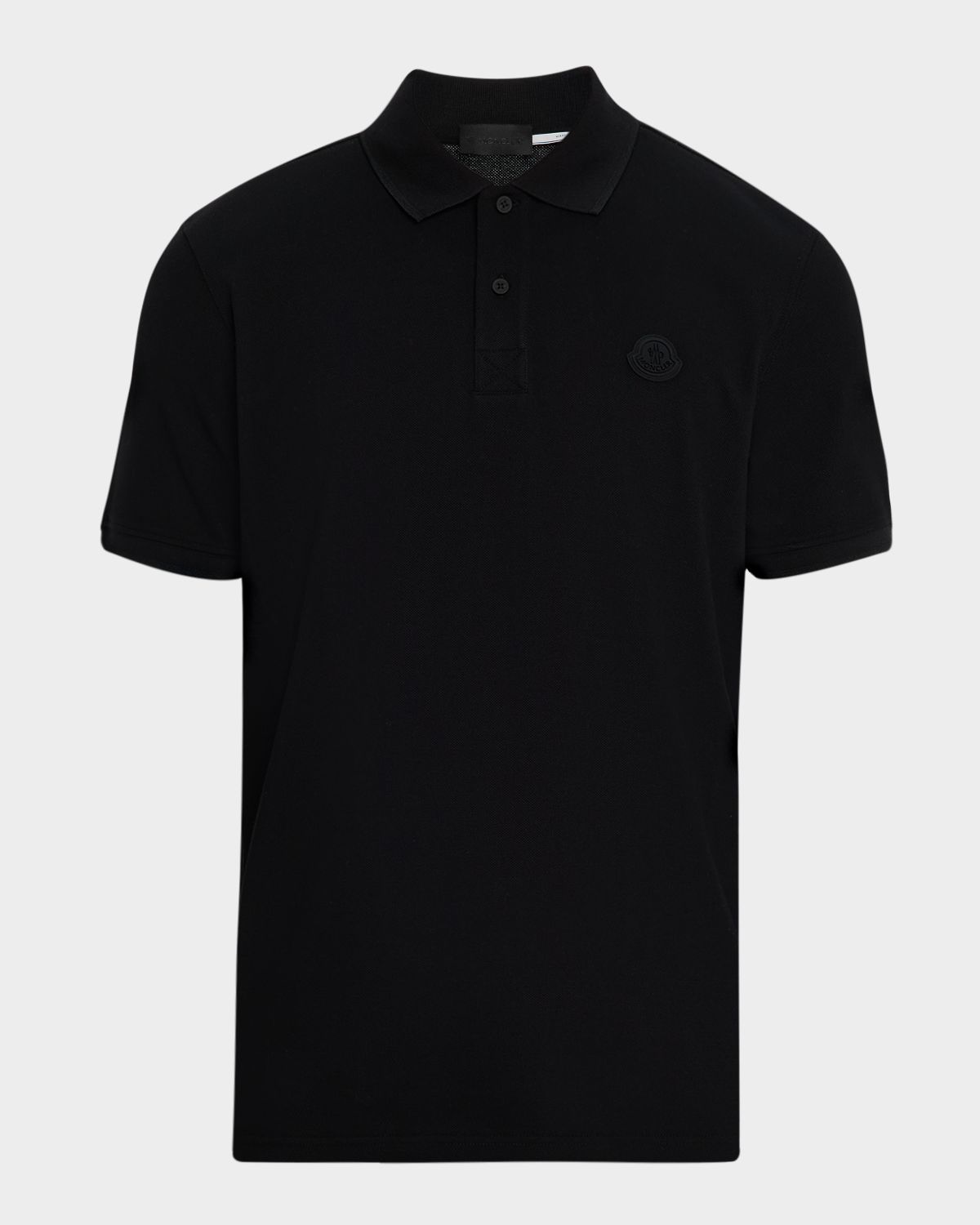 Moncler Men 's Cotton Tonal Logo Polo Shirt