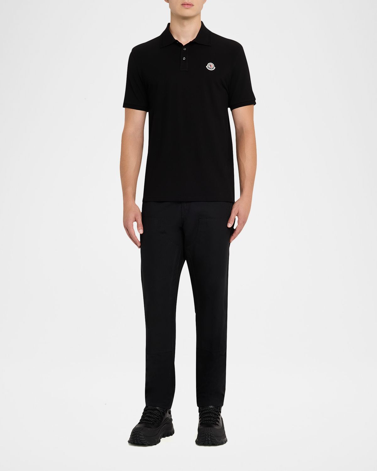 Moncler Men 's Chest-Logo Pique Polo Shirt