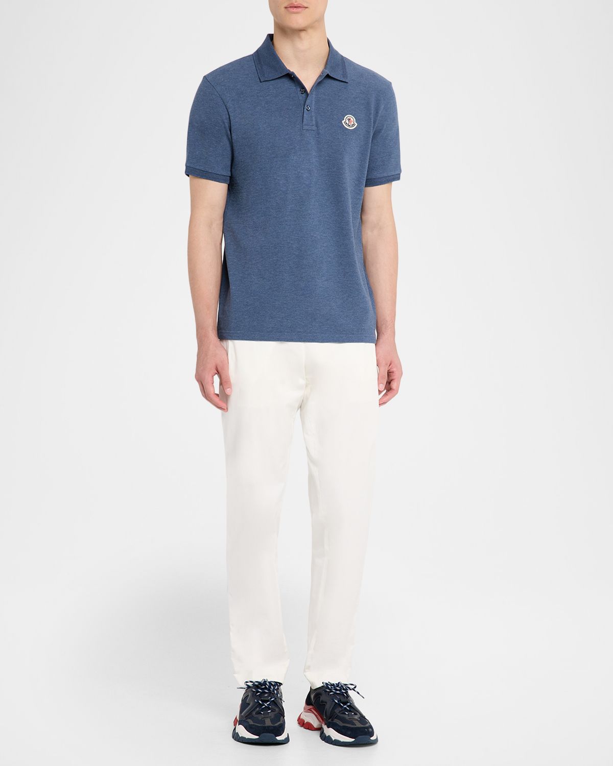 Moncler Men 's Chest-Logo Pique Polo Shirt