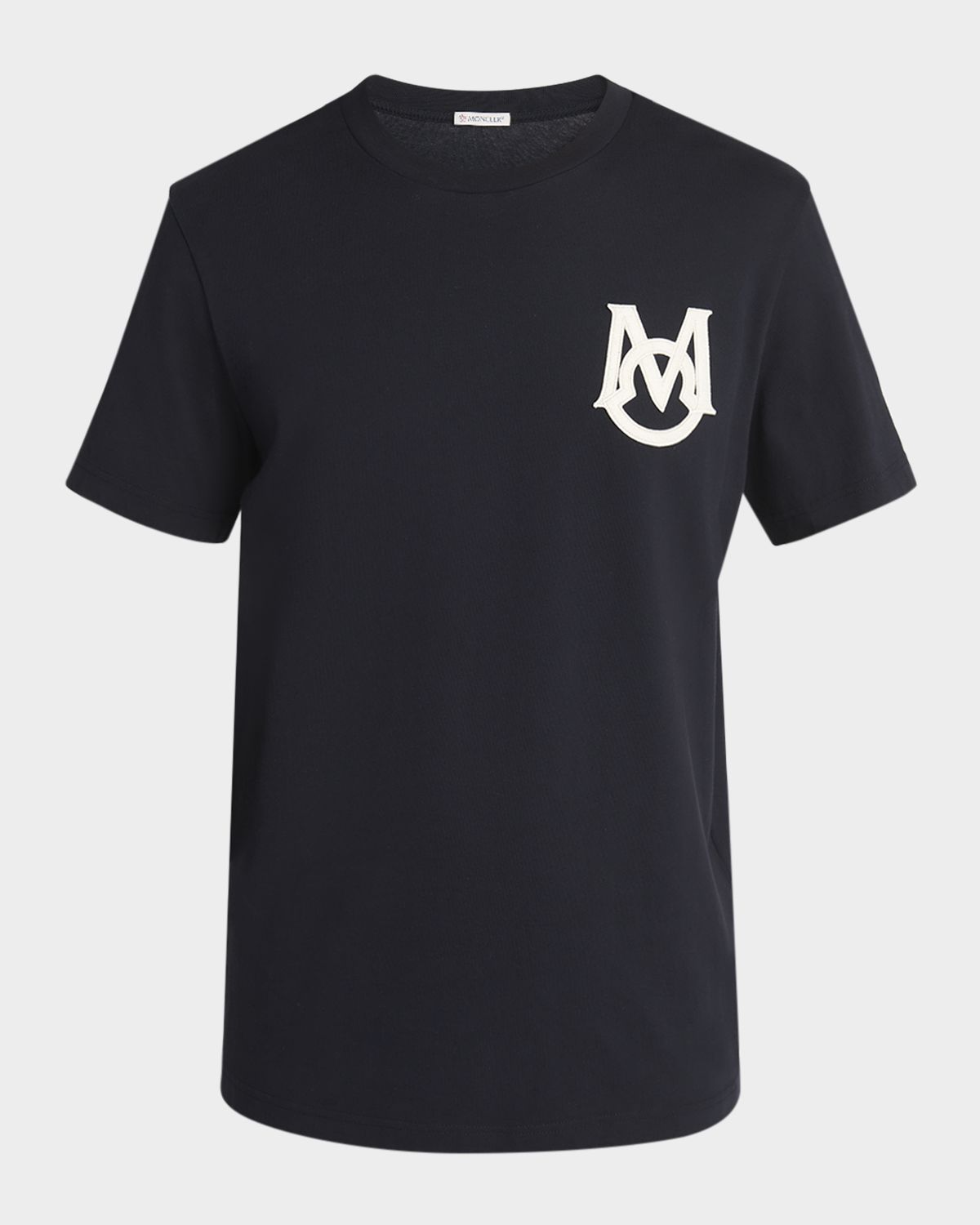 Moncler Men 's Monogram Applique Crewneck T-Shirt