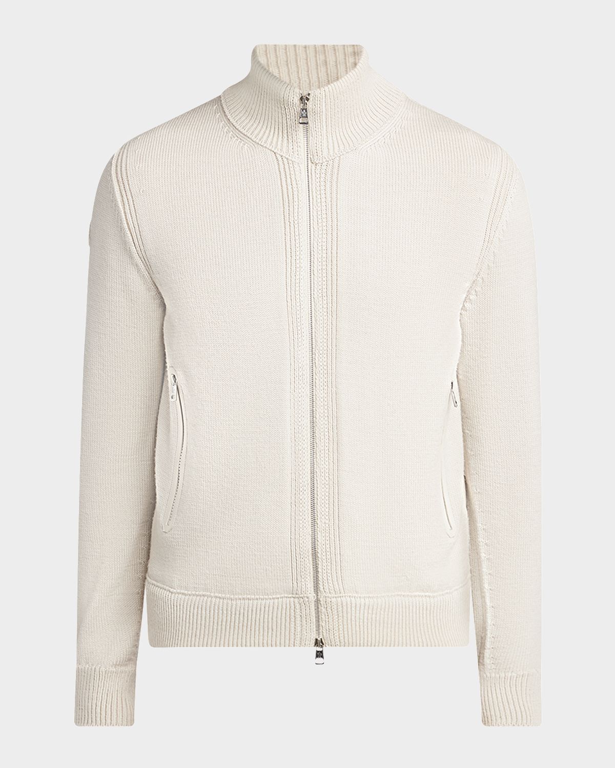 Moncler Men 's Edit Padded Back Wool Cardigan | Thumbnail 6 Moncler Men 's Edit Padded Back Wool Cardigan | Thumbnail 6