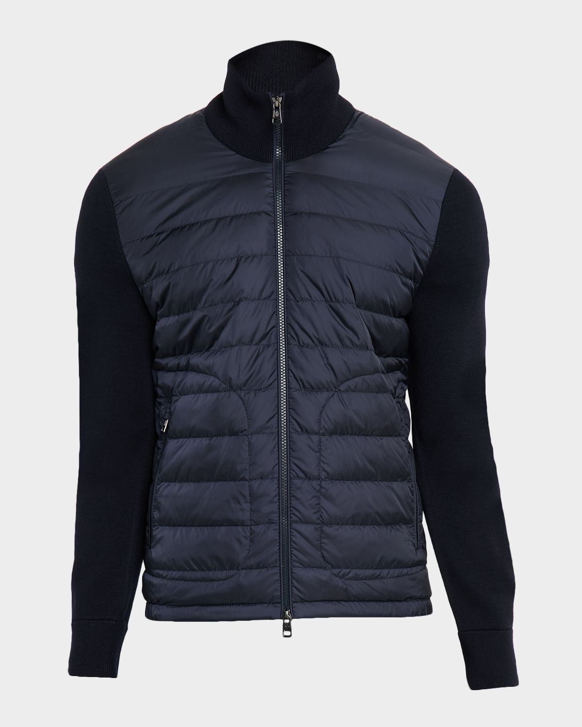 Moncler Men 's Archivio Basic Puffer Wool Sleeve Cardigan | Thumbnail 6 Moncler Men 's Archivio Basic Puffer Wool Sleeve Cardigan | Thumbnail 6