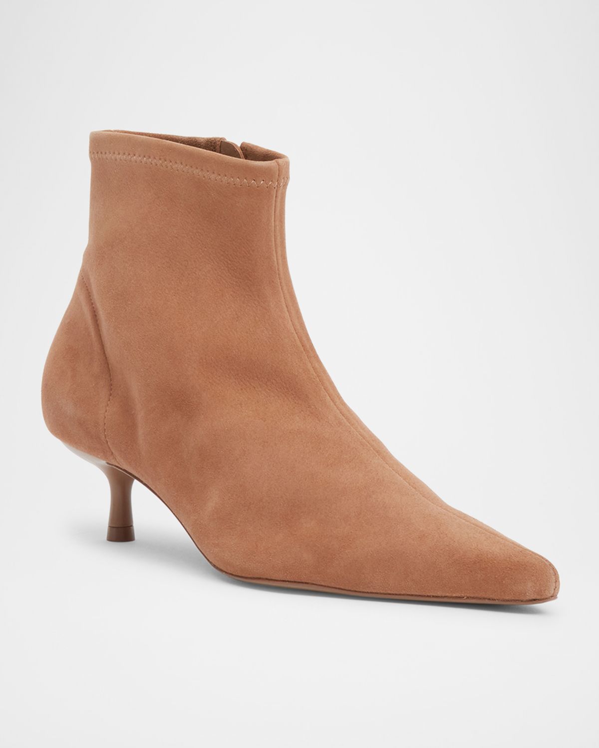 SIMKHAI Joni Stretch Suede Ankle Booties