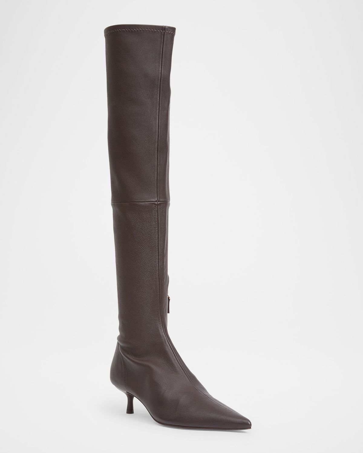 SIMKHAI Joni Stretch Leather Over-The-Knee Boots