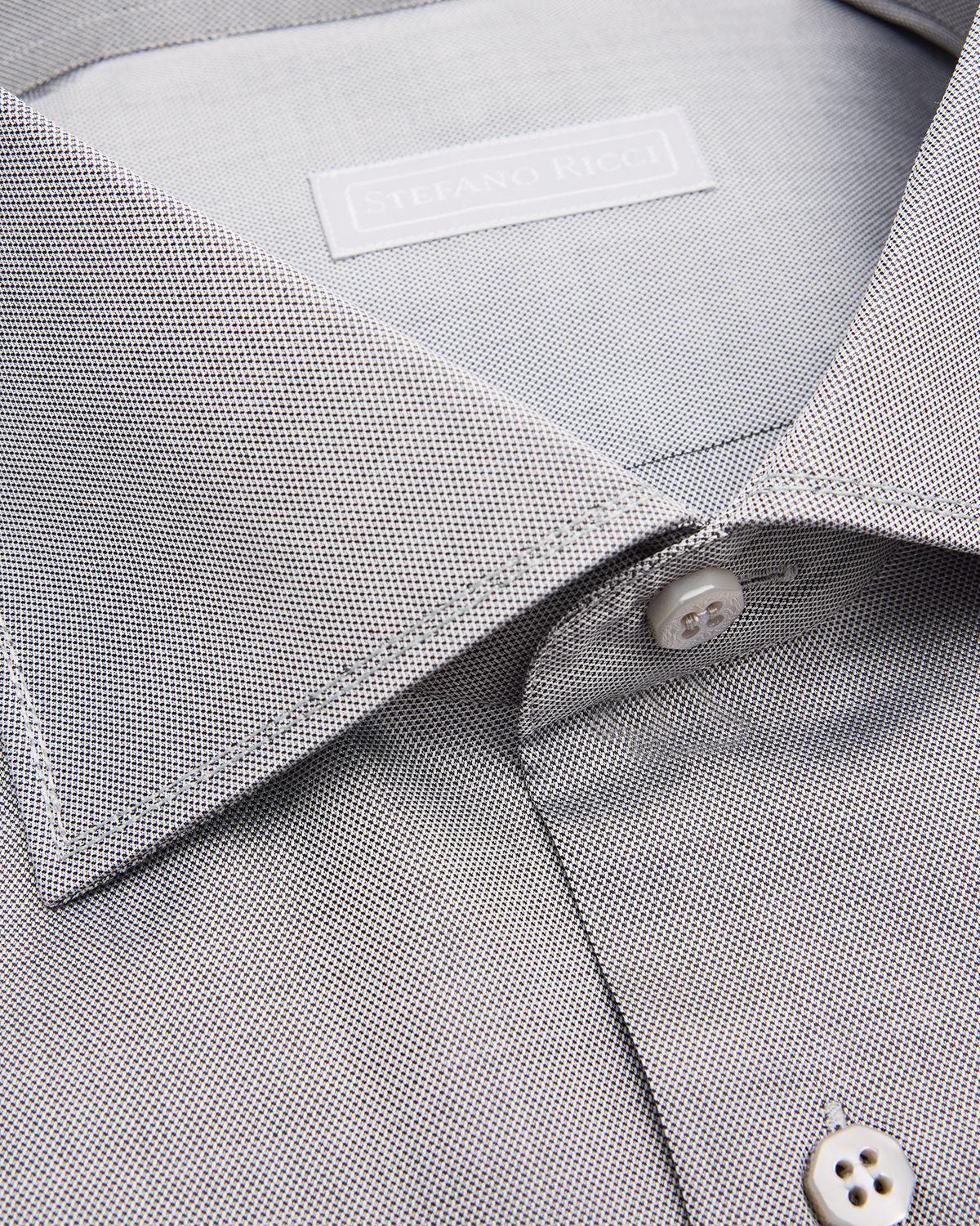 Stefano Ricci Men 's Oxford Cotton Spread Collar Dress Shirt