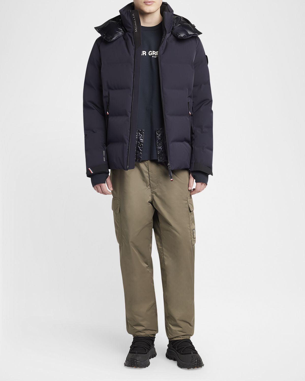 Moncler Grenoble Men 's Stretch Nylon Montgetech Puffer Jacket