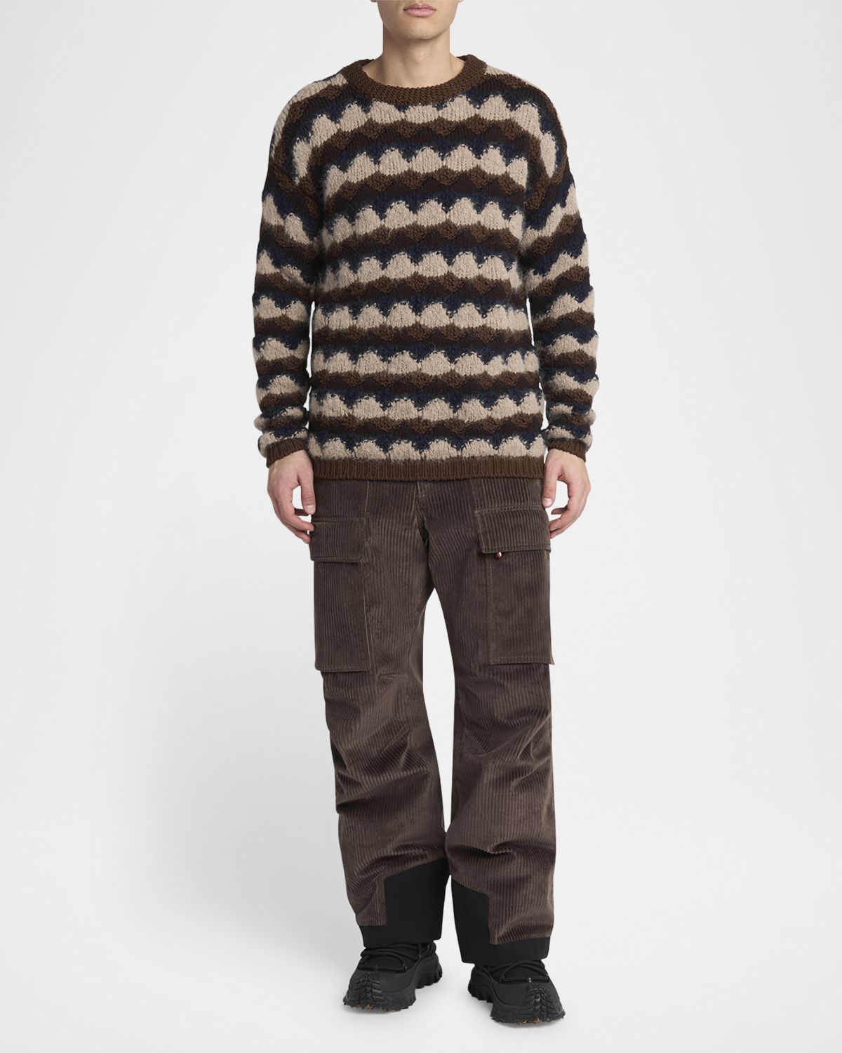 Moncler Grenoble Men 's Wool Patterned Sweater