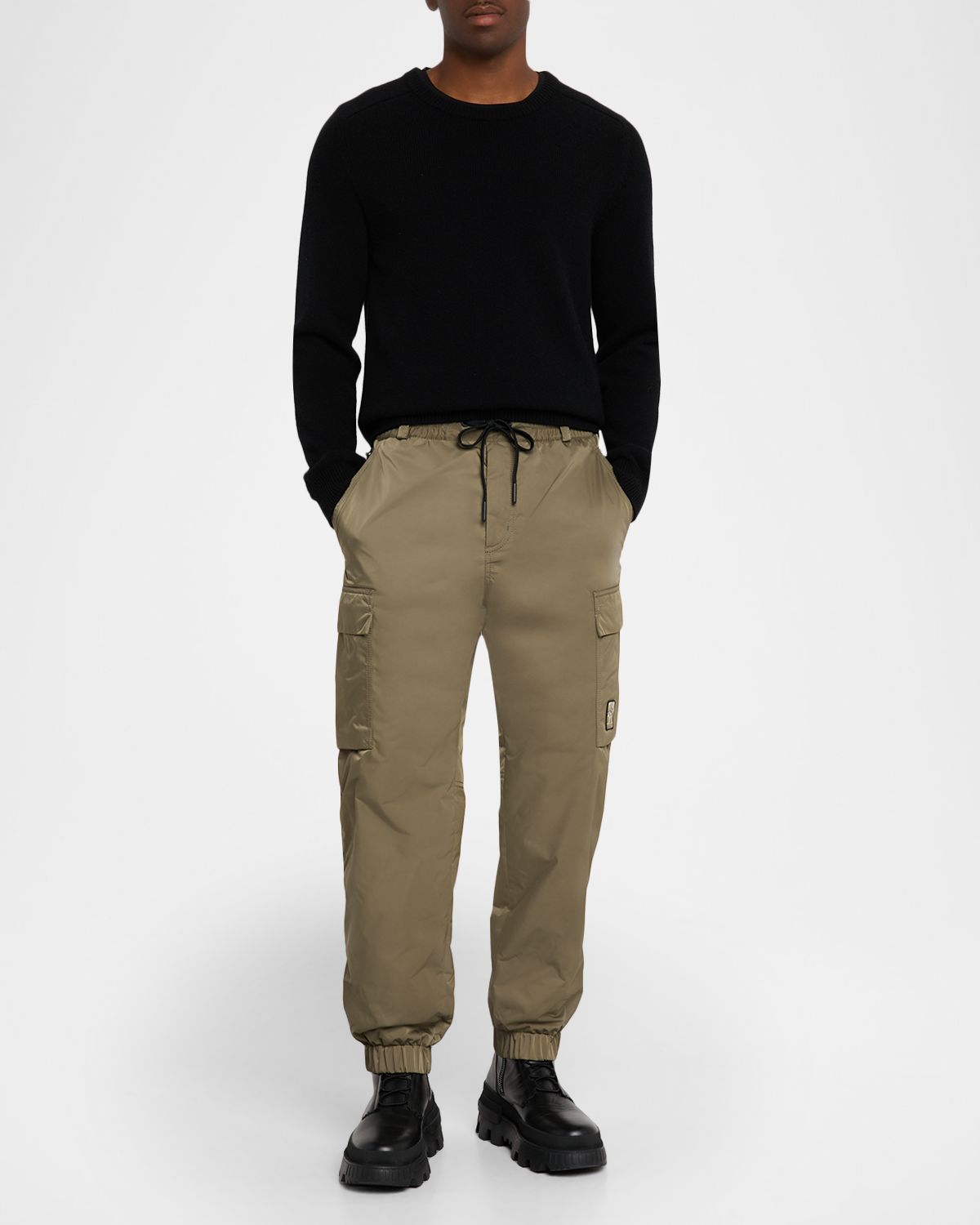 Moncler Grenoble Men 's Gabardine Cargo Pants