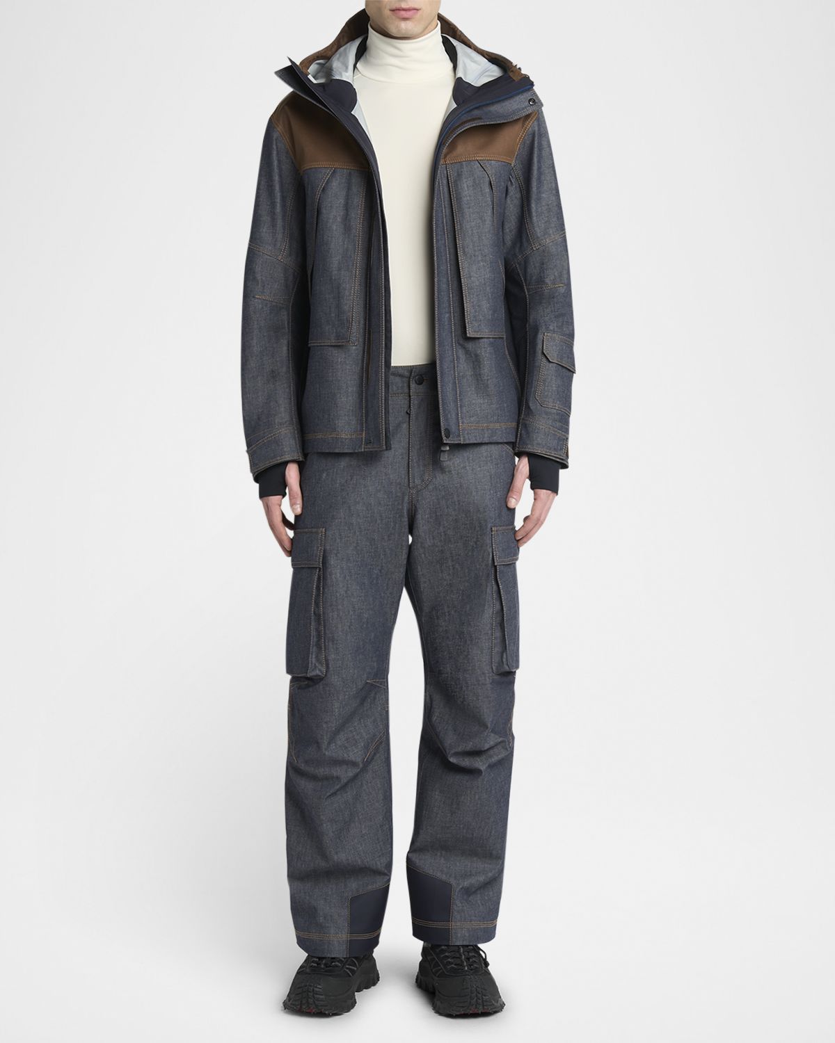 Moncler Grenoble Men 's Contrast Yoke Langtang Jacket