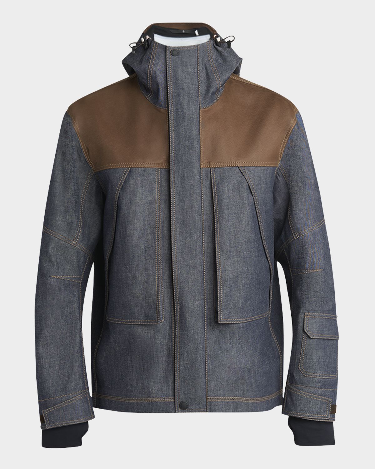 Moncler Grenoble Men 's Contrast Yoke Langtang Jacket