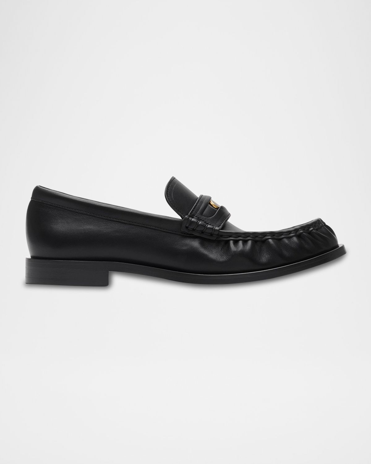 Burberry Cadet Grained Calf Leather Penny Loafers