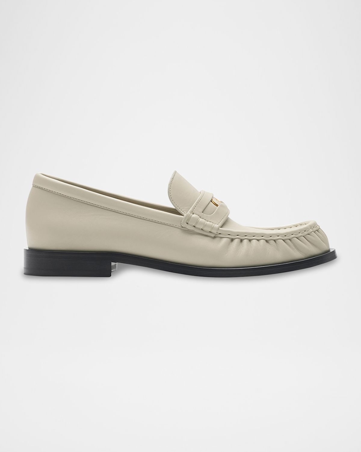 Burberry Cadet Grained Calf Leather Penny Loafers
