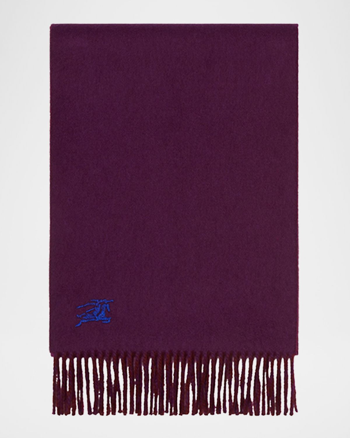 Burberry Men 's Cashmere EKD Embroidered Double-Faced Scarf