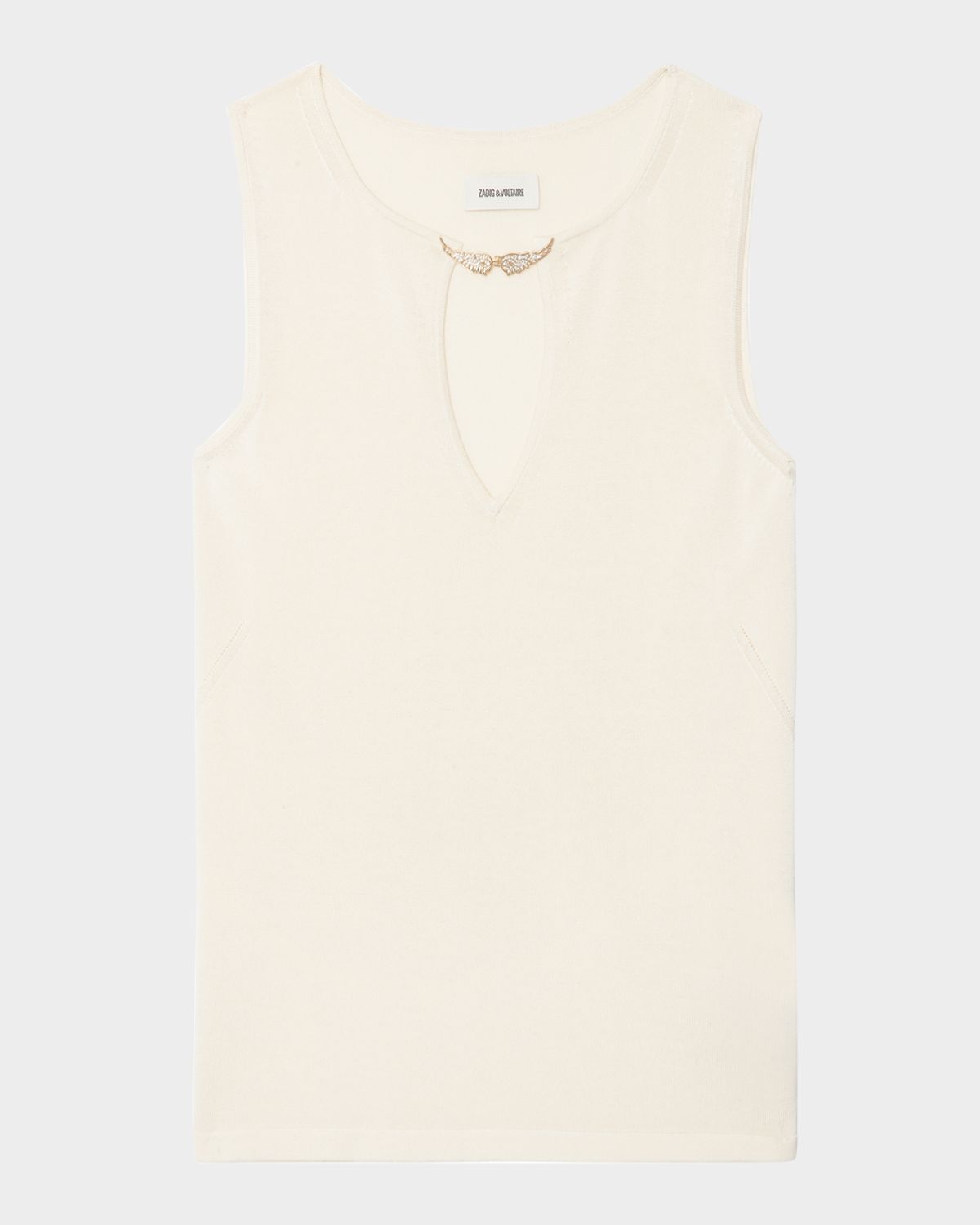 Zadig & Voltaire Sayani Cotton-Blend Knit Tank Top