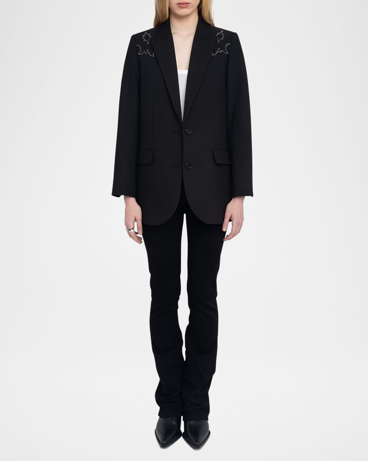 Zadig & Voltaire Viva Strass Western Blazer