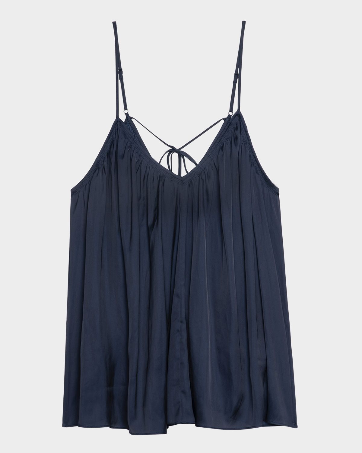 Zadig & Voltaire Cym Pleated Satin Camisole