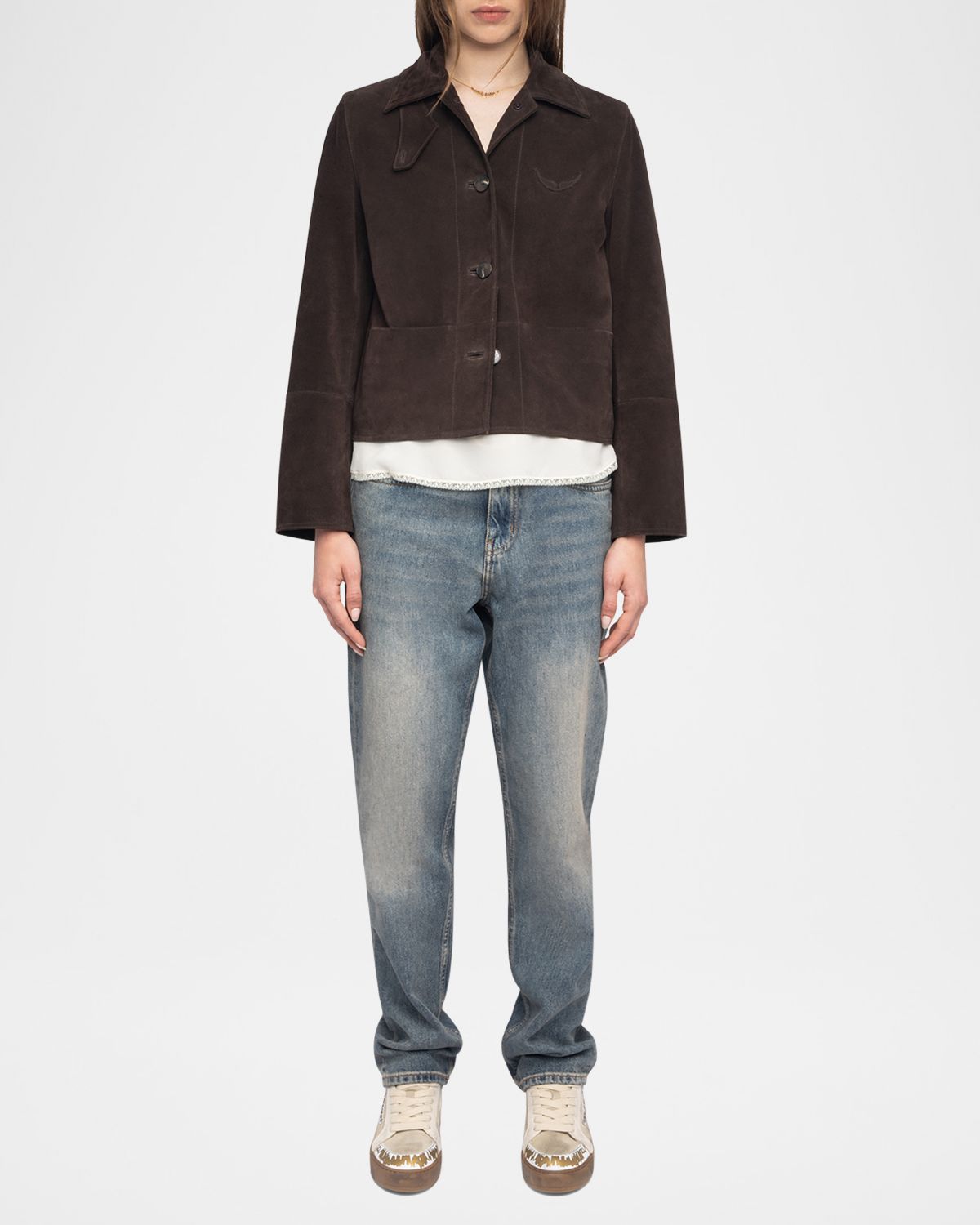Zadig & Voltaire Lessa Suede Jacket