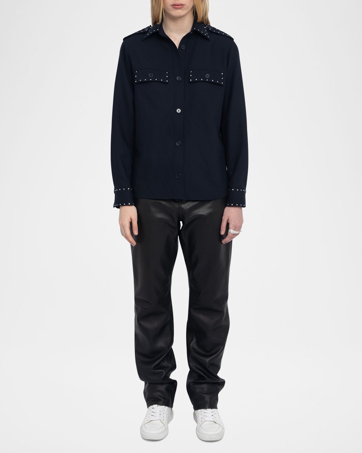 Zadig & Voltaire Taskam Tailored Strass Overshirt