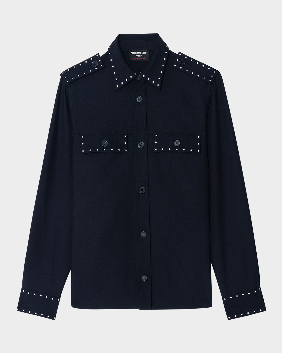 Zadig & Voltaire Taskam Tailored Strass Overshirt | Thumbnail 6 Zadig & Voltaire Taskam Tailored Strass Overshirt | Thumbnail 6