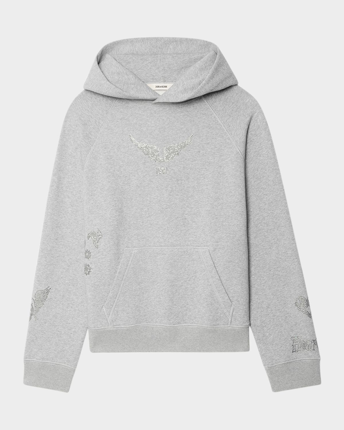 Zadig & Voltaire Georgy Multi Strass Hooded Sweatshirt