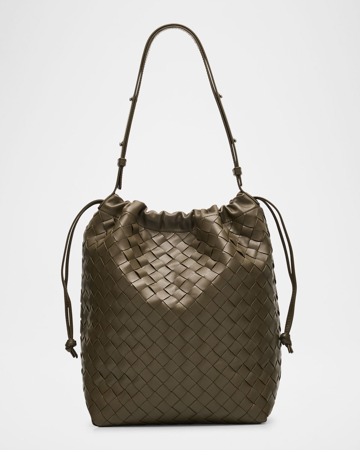 Bottega Veneta Leather Drawstring Shoulder Bag